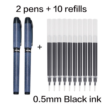 Stilo cu gel de 1,0/0,7/0,5 mm, de mare capacitate, negru, albastru, roșu, reînlocubil, stilou de reîncărcare cu cerneală, cerneală gel pentru scris, stilou neutru pentru birou/școală.