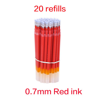 Stilo cu gel de 1,0/0,7/0,5 mm, de mare capacitate, negru, albastru, roșu, reînlocubil, stilou de reîncărcare cu cerneală, cerneală gel pentru scris, stilou neutru pentru birou/școală.