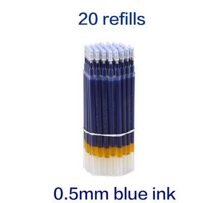 Stilo cu gel de 1,0/0,7/0,5 mm, de mare capacitate, negru, albastru, roșu, reînlocubil, stilou de reîncărcare cu cerneală, cerneală gel pentru scris, stilou neutru pentru birou/școală.
