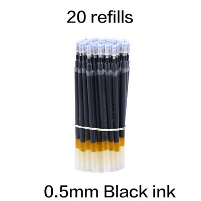 Stilo cu gel de 1,0/0,7/0,5 mm, de mare capacitate, negru, albastru, roșu, reînlocubil, stilou de reîncărcare cu cerneală, cerneală gel pentru scris, stilou neutru pentru birou/școală.