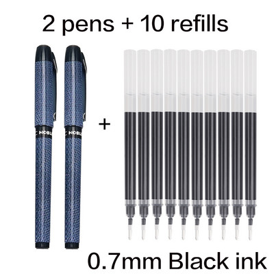 Stilo cu gel de 1,0/0,7/0,5 mm, de mare capacitate, negru, albastru, roșu, reînlocubil, stilou de reîncărcare cu cerneală, cerneală gel pentru scris, stilou neutru pentru birou/școală.