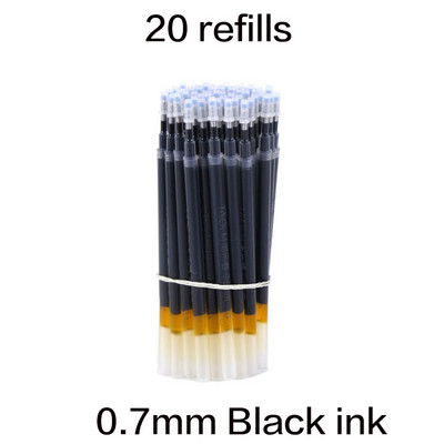 Stilo cu gel de 1,0/0,7/0,5 mm, de mare capacitate, negru, albastru, roșu, reînlocubil, stilou de reîncărcare cu cerneală, cerneală gel pentru scris, stilou neutru pentru birou/școală.