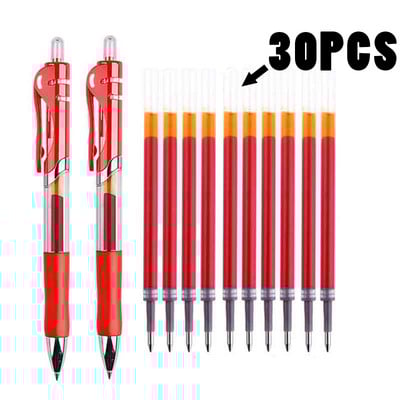 Πτυσσόμενο Σετ στυλό τζελ Μαύρο κόκκινο μπλε μελάνι Έγχρωμο Gel στυλό 0,5mm Ανταλλακτικά Ανταλλακτικά Σχολικά είδη Γραφικής ύλης & Γραφείου