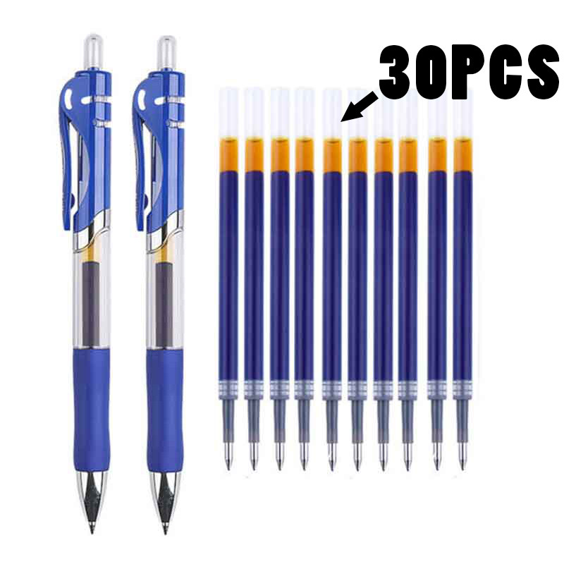 Πτυσσόμενο Σετ στυλό τζελ Μαύρο κόκκινο μπλε μελάνι Έγχρωμο Gel στυλό 0,5mm Ανταλλακτικά Ανταλλακτικά Σχολικά είδη Γραφικής ύλης & Γραφείου