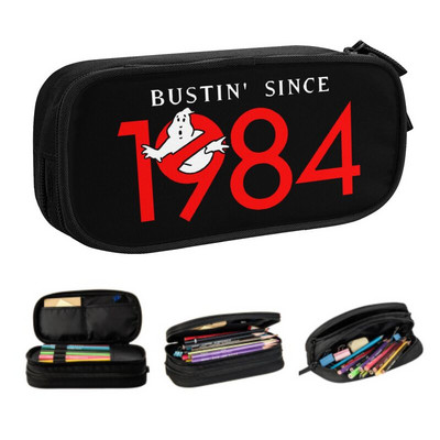 Bustin Since 1984 Ghostbusters Kawaii Pencil Case Fete Băieți Capacitate mare Supernatural Ghost Movie Pencil Box Student School