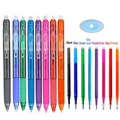 8Colors Magic Dzēšams pildspalva Preses Gēla Pildspalva Dzēšami Uzpildāma Gēla Tinte Ievelkamas Pildspalvas Mazgājams Rokturis Rodas Skolas Biroja Kancelejas preces