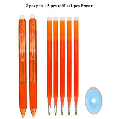 8Colors Magic Dzēšams pildspalva Preses Gēla Pildspalva Dzēšami Uzpildāma Gēla Tinte Ievelkamas Pildspalvas Mazgājams Rokturis Rodas Skolas Biroja Kancelejas preces