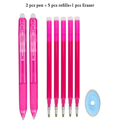 8Colors Magic Dzēšams pildspalva Preses Gēla Pildspalva Dzēšami Uzpildāma Gēla Tinte Ievelkamas Pildspalvas Mazgājams Rokturis Rodas Skolas Biroja Kancelejas preces