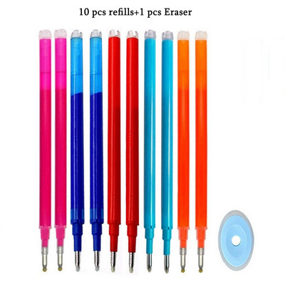 8Colors Magic Dzēšams pildspalva Preses Gēla Pildspalva Dzēšami Uzpildāma Gēla Tinte Ievelkamas Pildspalvas Mazgājams Rokturis Rodas Skolas Biroja Kancelejas preces