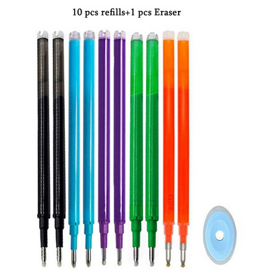 8Colors Magic Dzēšams pildspalva Preses Gēla Pildspalva Dzēšami Uzpildāma Gēla Tinte Ievelkamas Pildspalvas Mazgājams Rokturis Rodas Skolas Biroja Kancelejas preces
