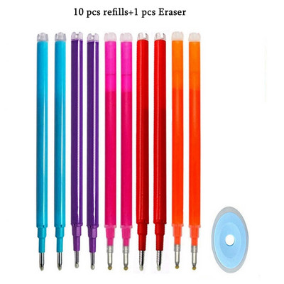 8Colors Magic Dzēšams pildspalva Preses Gēla Pildspalva Dzēšami Uzpildāma Gēla Tinte Ievelkamas Pildspalvas Mazgājams Rokturis Rodas Skolas Biroja Kancelejas preces