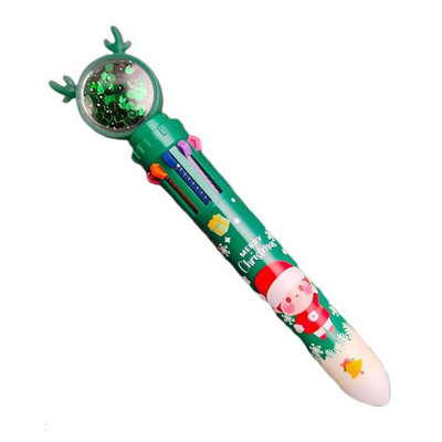 Karikatūra krāsaina pildspalva Ziemassvētku vecītis Ziemassvētku eglīte Brieža lodīšu pildspalva Priecīgus Ziemassvētku dāvanas Kancelejas piederumi Rakstīšanas rīks Biroja skolas piederumi