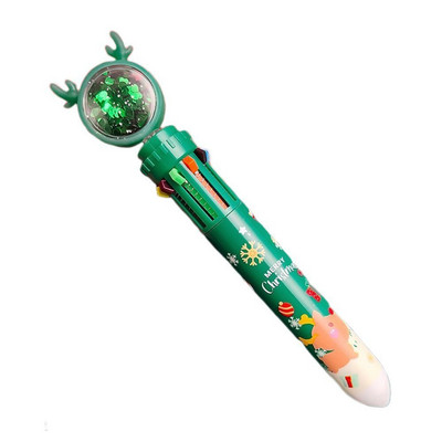 Karikatūra krāsaina pildspalva Ziemassvētku vecītis Ziemassvētku eglīte Brieža lodīšu pildspalva Priecīgus Ziemassvētku dāvanas Kancelejas piederumi Rakstīšanas rīks Biroja skolas piederumi