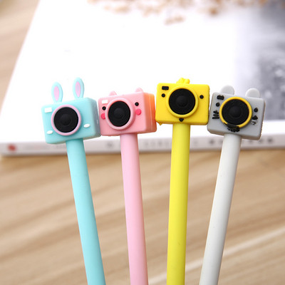 Σχολικό προμήθειο γραφείου Creative Cute Camera Gel Pen Black Ink Gel Pen Kawai Stationery