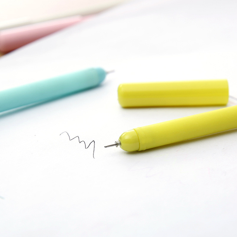 Creativ, drăguț, stilou cu gel pentru cameră, stilou cu gel cu cerneală neagră, papetărie Kawai, rechizite de birou pentru școală