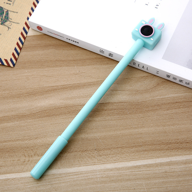Creativ, drăguț, stilou cu gel pentru cameră, stilou cu gel cu cerneală neagră, papetărie Kawai, rechizite de birou pentru școală