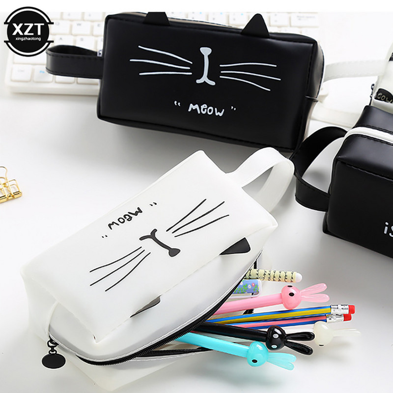 Χαριτωμένη μολυβοθήκη μαθητική γάτα μεγάλης χωρητικότητας Δημιουργική μολυβοθήκη γραφικής ύλης Students Σχολικά προμήθειες Χαρτικά δώρο