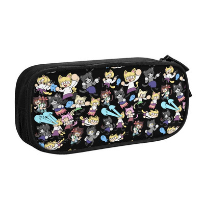 Kohandatud armsa kassitüdruku Neco Arc Kawaii pliiatsiümbris, poiste Gilrs, suure mahutavusega Tsukihime Anime pliiatsikarbiga õpilaskool