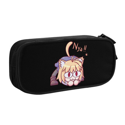 Kohandatud armsa kassitüdruku Neco Arc Kawaii pliiatsiümbris, poiste Gilrs, suure mahutavusega Tsukihime Anime pliiatsikarbiga õpilaskool