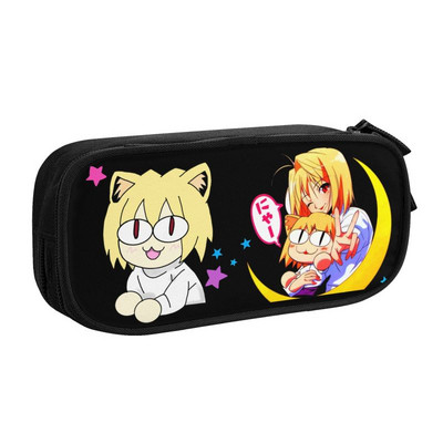 Kohandatud armsa kassitüdruku Neco Arc Kawaii pliiatsiümbris, poiste Gilrs, suure mahutavusega Tsukihime Anime pliiatsikarbiga õpilaskool