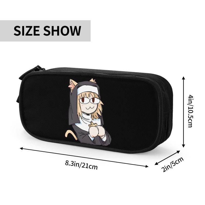 Kohandatud armsa kassitüdruku Neco Arc Kawaii pliiatsiümbris, poiste Gilrs, suure mahutavusega Tsukihime Anime pliiatsikarbiga õpilaskool