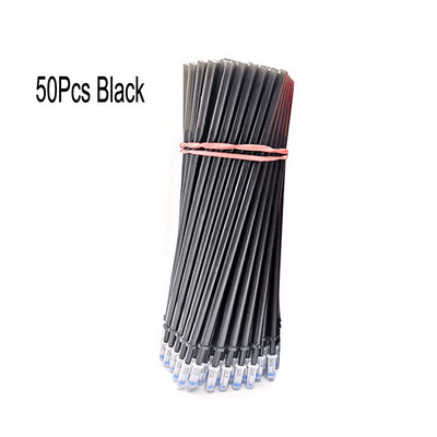 50Pcs/Set 0.5mm Izbrisiva gel olovka za punjenje Štapići s plavom crvenom tintom Uredski školski pribor za pisanje, Zamjenska ručka za pranje