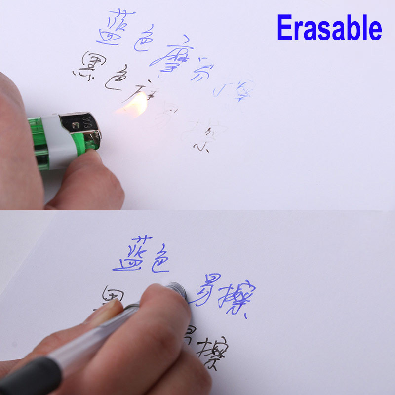 50Pcs/Set 0.5mm Izbrisiva gel olovka za punjenje Štapići s plavom crvenom tintom Uredski školski pribor za pisanje, Zamjenska ručka za pranje
