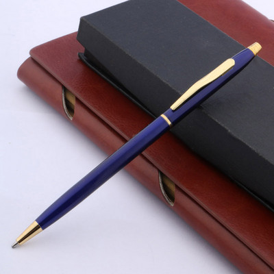 Υψηλής ποιότητας μεταλλικό στυλό κυμάτιο με χαραγμένα λουλούδια από ανοξείδωτο ατσάλι χρυσό στυλό με μπίλια Χαρτικά προμήθειες γραφείου