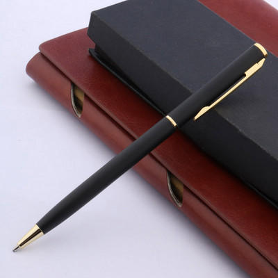 Υψηλής ποιότητας μεταλλικό στυλό κυμάτιο με χαραγμένα λουλούδια από ανοξείδωτο ατσάλι χρυσό στυλό με μπίλια Χαρτικά προμήθειες γραφείου