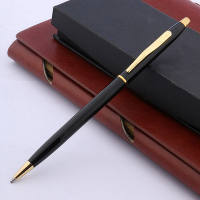 Υψηλής ποιότητας μεταλλικό στυλό κυμάτιο με χαραγμένα λουλούδια από ανοξείδωτο ατσάλι χρυσό στυλό με μπίλια Χαρτικά προμήθειες γραφείου