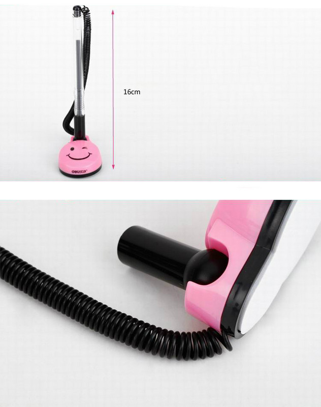 Slatka, smiješna izdržljiva stolna kemijska olovka i stolna olovka za uredski pribor i školu Slatka ružičasta uredska olovka sa smajlićem u stilu kawaii