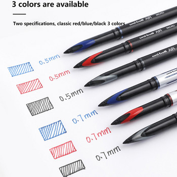 Uni-Ball Air Roller Топкови гел химикалки 0,5 mm Extra 0,7 mm Fine Point Japan Super Ink Free Control Blue Black Red ink Smooth Writing