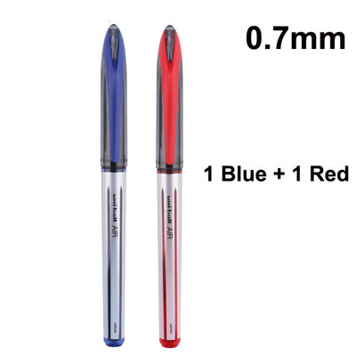 Uni-Ball Air Roller kuulgeelpliiatsid 0,5 mm Extra 0,7 mm Fine Point Jaapani Super Ink Free Control Sinine Must Punane tint Sujuv kirjutamine