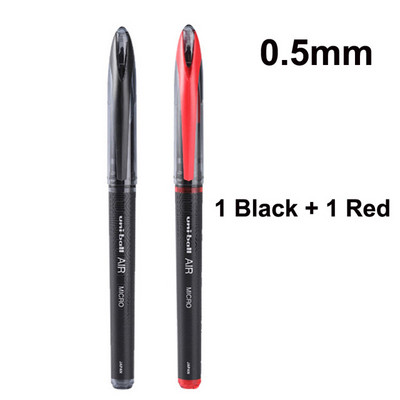 Uni-Ball Air Roller kuulgeelpliiatsid 0,5 mm Extra 0,7 mm Fine Point Jaapani Super Ink Free Control Sinine Must Punane tint Sujuv kirjutamine