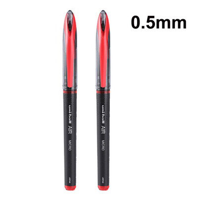 Uni-Ball Air Roller kuulgeelpliiatsid 0,5 mm Extra 0,7 mm Fine Point Jaapani Super Ink Free Control Sinine Must Punane tint Sujuv kirjutamine