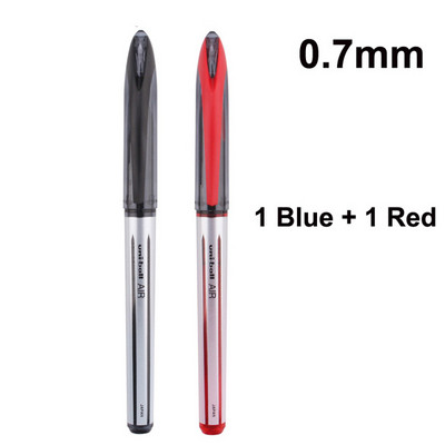 Uni-Ball Air Roller kuulgeelpliiatsid 0,5 mm Extra 0,7 mm Fine Point Jaapani Super Ink Free Control Sinine Must Punane tint Sujuv kirjutamine