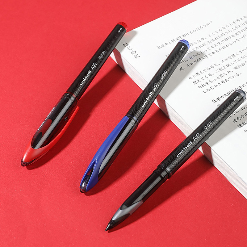 Uni-Ball Air Roller kuulgeelpliiatsid 0,5 mm Extra 0,7 mm Fine Point Jaapani Super Ink Free Control Sinine Must Punane tint Sujuv kirjutamine