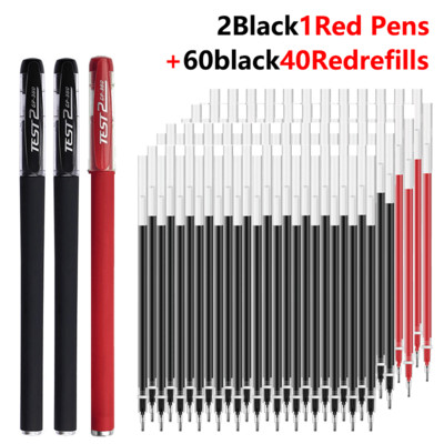 103 τμχ Σετ στυλό τζελ Σετ μπαλάκι/βελόνα Στυλό ομαλή γραφή και στεγνώνει γρήγορα 0,5 mm Μαύρο/μπλε/κόκκινο Ανταλλακτικό ανταλλακτικό kawaii Χαρτικά