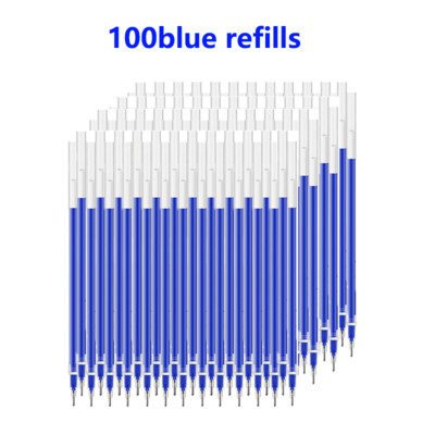 103 τμχ Σετ στυλό τζελ Σετ μπαλάκι/βελόνα Στυλό ομαλή γραφή και στεγνώνει γρήγορα 0,5 mm Μαύρο/μπλε/κόκκινο Ανταλλακτικό ανταλλακτικό kawaii Χαρτικά