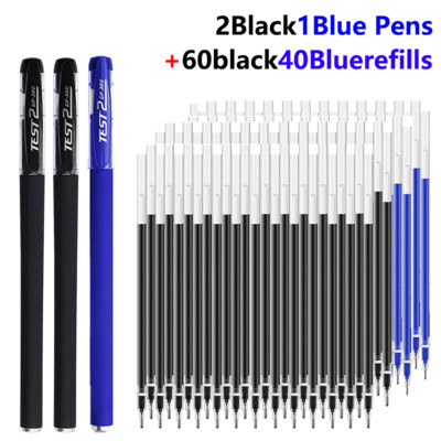 103 τμχ Σετ στυλό τζελ Σετ μπαλάκι/βελόνα Στυλό ομαλή γραφή και στεγνώνει γρήγορα 0,5 mm Μαύρο/μπλε/κόκκινο Ανταλλακτικό ανταλλακτικό kawaii Χαρτικά