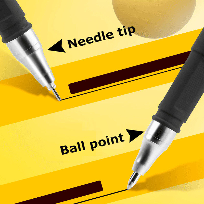 103 τμχ Σετ στυλό τζελ Σετ μπαλάκι/βελόνα Στυλό ομαλή γραφή και στεγνώνει γρήγορα 0,5 mm Μαύρο/μπλε/κόκκινο Ανταλλακτικό ανταλλακτικό kawaii Χαρτικά