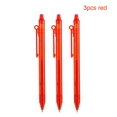 3/20gab Lielas ietilpības krāsainas tintes dzēšams pildspalvas uzpildīšanas slaids, nospiežams mazgājams rokturis 0,5 mm burvju pildspalva Biroja piederumi Kancelejas piederumi