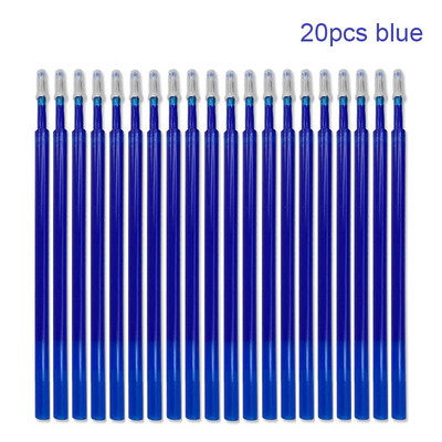 3/20gab Lielas ietilpības krāsainas tintes dzēšams pildspalvas uzpildīšanas slaids, nospiežams mazgājams rokturis 0,5 mm burvju pildspalva Biroja piederumi Kancelejas piederumi