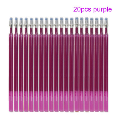 3/20gab Lielas ietilpības krāsainas tintes dzēšams pildspalvas uzpildīšanas slaids, nospiežams mazgājams rokturis 0,5 mm burvju pildspalva Biroja piederumi Kancelejas piederumi