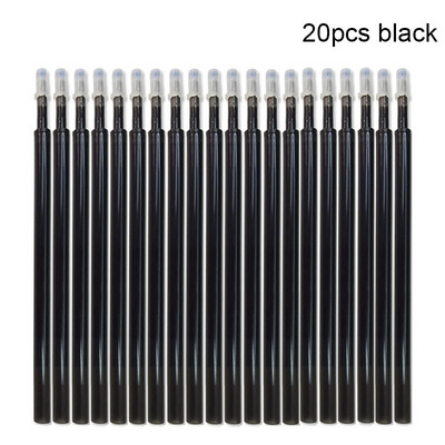 3/20gab Lielas ietilpības krāsainas tintes dzēšams pildspalvas uzpildīšanas slaids, nospiežams mazgājams rokturis 0,5 mm burvju pildspalva Biroja piederumi Kancelejas piederumi