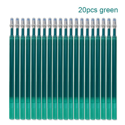 3/20gab Lielas ietilpības krāsainas tintes dzēšams pildspalvas uzpildīšanas slaids, nospiežams mazgājams rokturis 0,5 mm burvju pildspalva Biroja piederumi Kancelejas piederumi