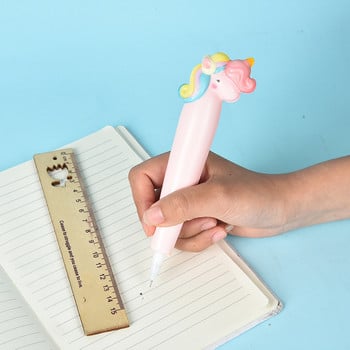 1 брой Lytwtw\'s Cute Soft Unicorn Cat Gel Pen Kawaii Канцеларски материали Офис Училищни пособия Декомпресия Creative Sweet Cartoon Pen