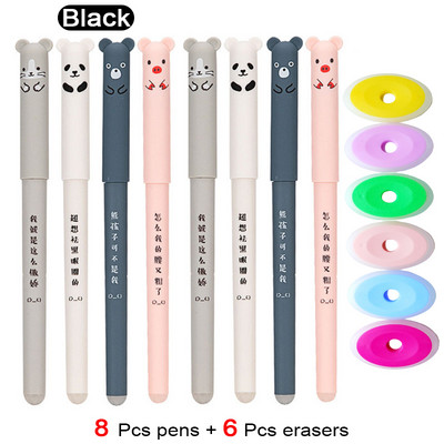 30 vnt Mieli nutrinami gelio rašikliai 0,35 mm vandeniui atsparūs mėlynos/juodos/raudonos spalvos rašalo rinkinys Kawaii raštinės reikmenys mergaitėms mokyklinių reikmenų dovanos