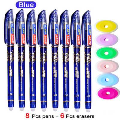 30 vnt Mieli nutrinami gelio rašikliai 0,35 mm vandeniui atsparūs mėlynos/juodos/raudonos spalvos rašalo rinkinys Kawaii raštinės reikmenys mergaitėms mokyklinių reikmenų dovanos