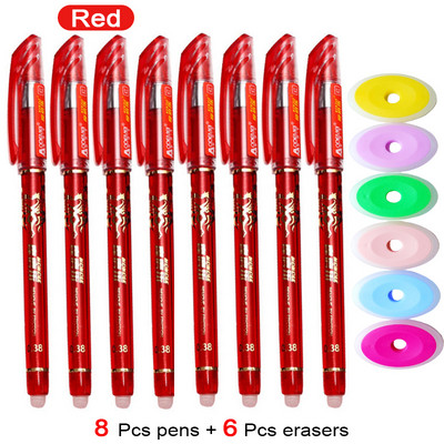 30 vnt Mieli nutrinami gelio rašikliai 0,35 mm vandeniui atsparūs mėlynos/juodos/raudonos spalvos rašalo rinkinys Kawaii raštinės reikmenys mergaitėms mokyklinių reikmenų dovanos